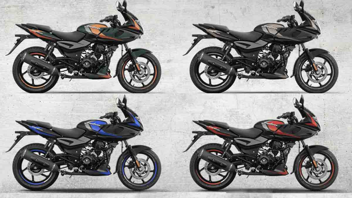 2025 Bajaj Pulsar 220F four color options