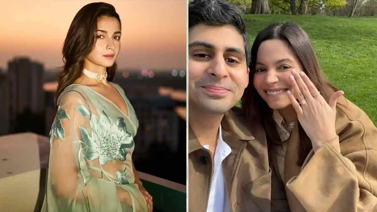 Alia Bhatt Currently weeping at shaheen bhatts engagement